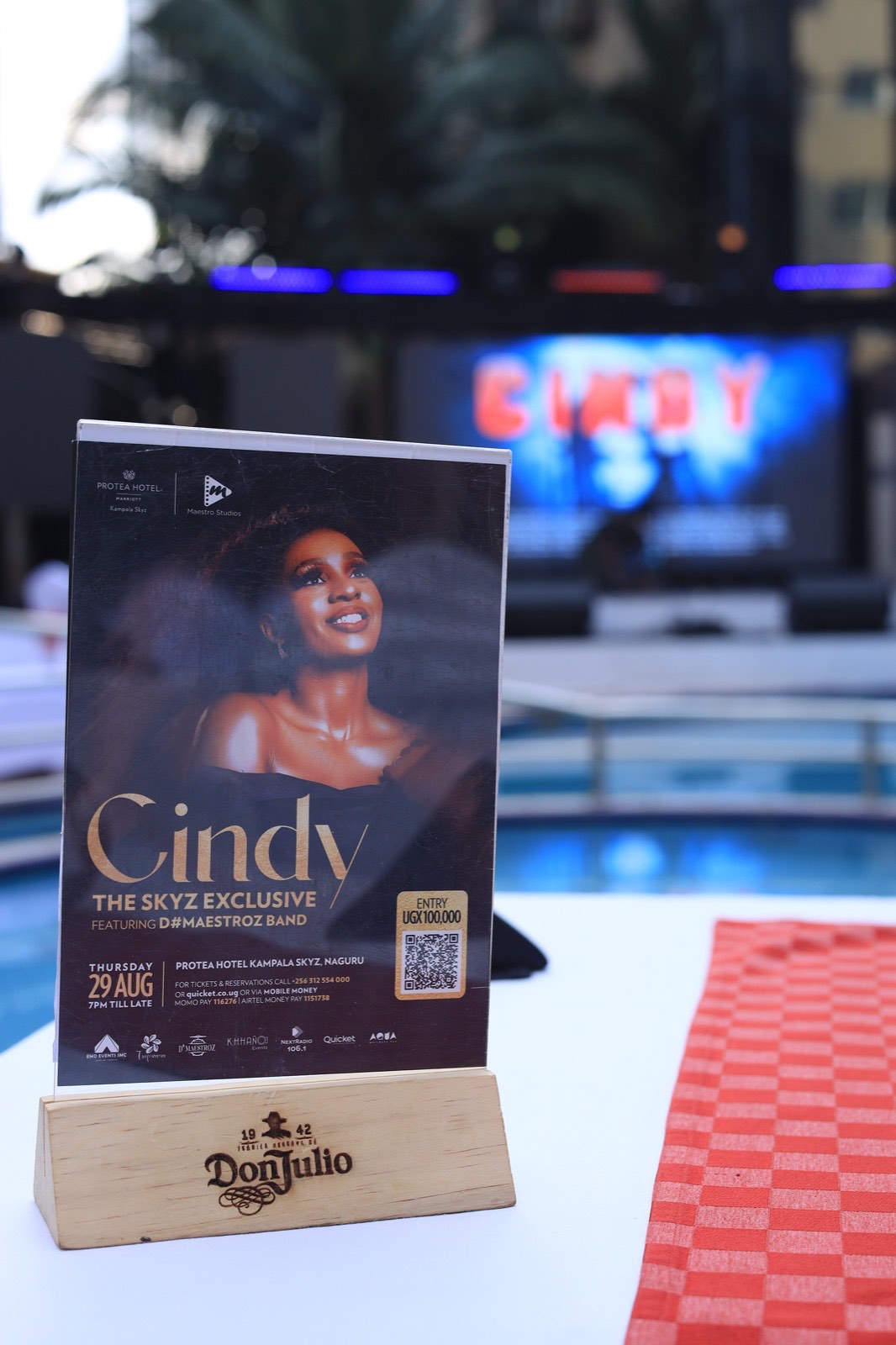 Cindy Sanyu billed for The Skyz Exclusive at Tropicanna Poolside