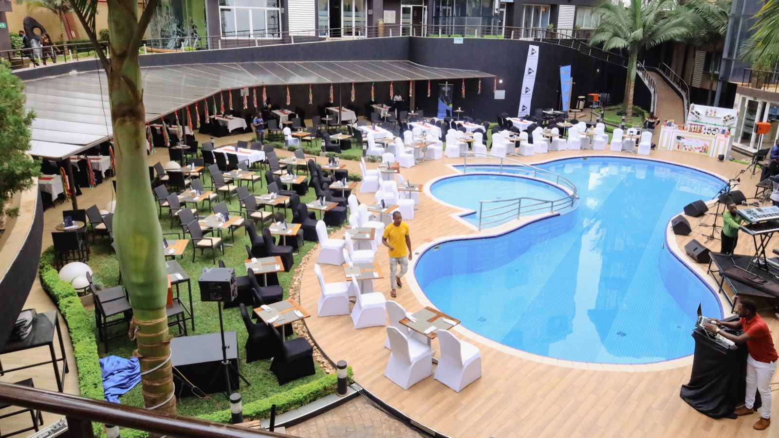 Tropicanna Poolside set up for Irene Ntale's Skyz Exclusive night