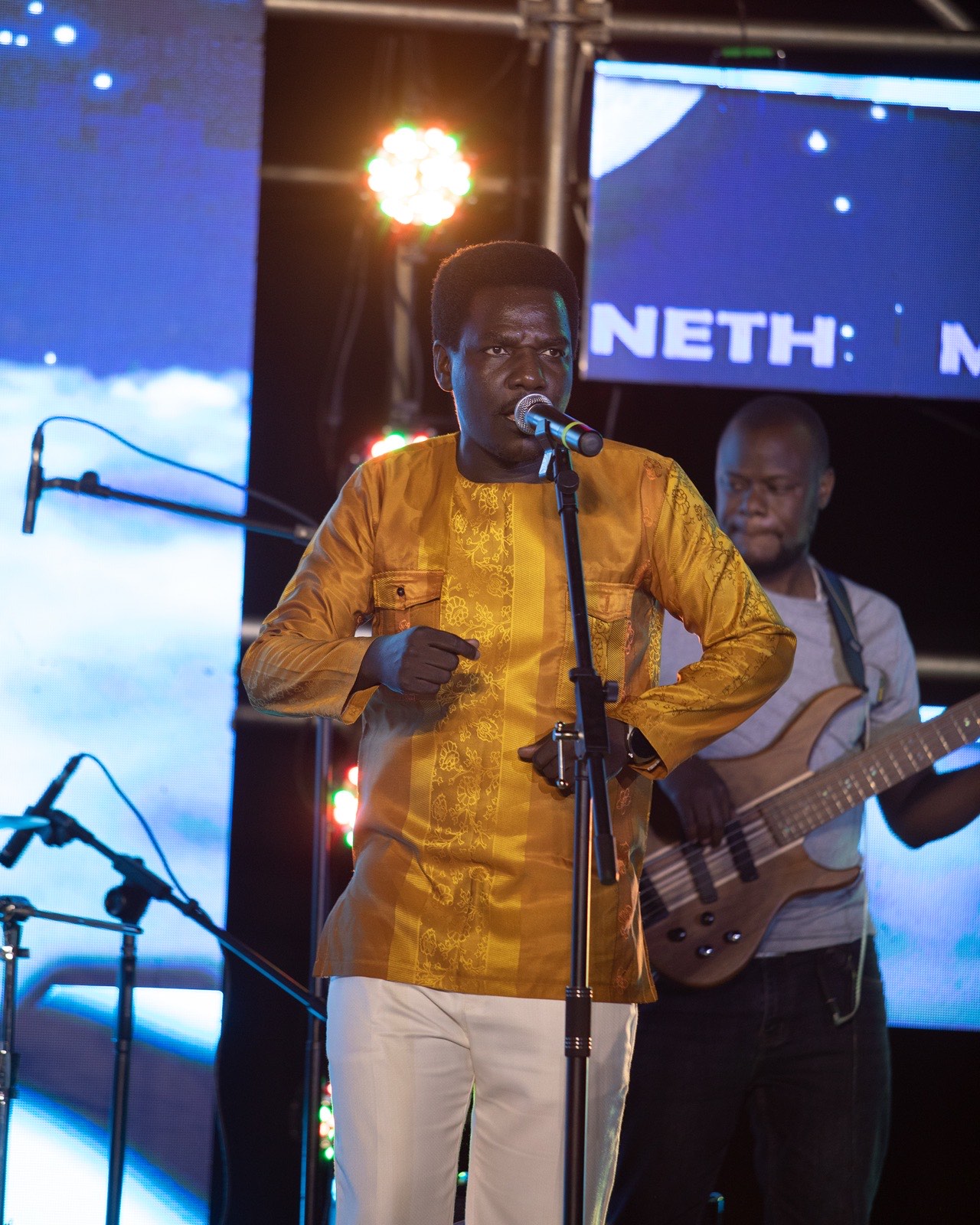 Kenneth Mugabi performing live at Tropicanna Poolside during The Skyz Exclusive
