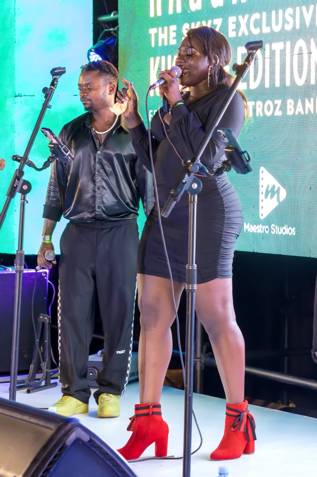Backing vocalists performing under the Ragga Dee Kikadde Edition banner