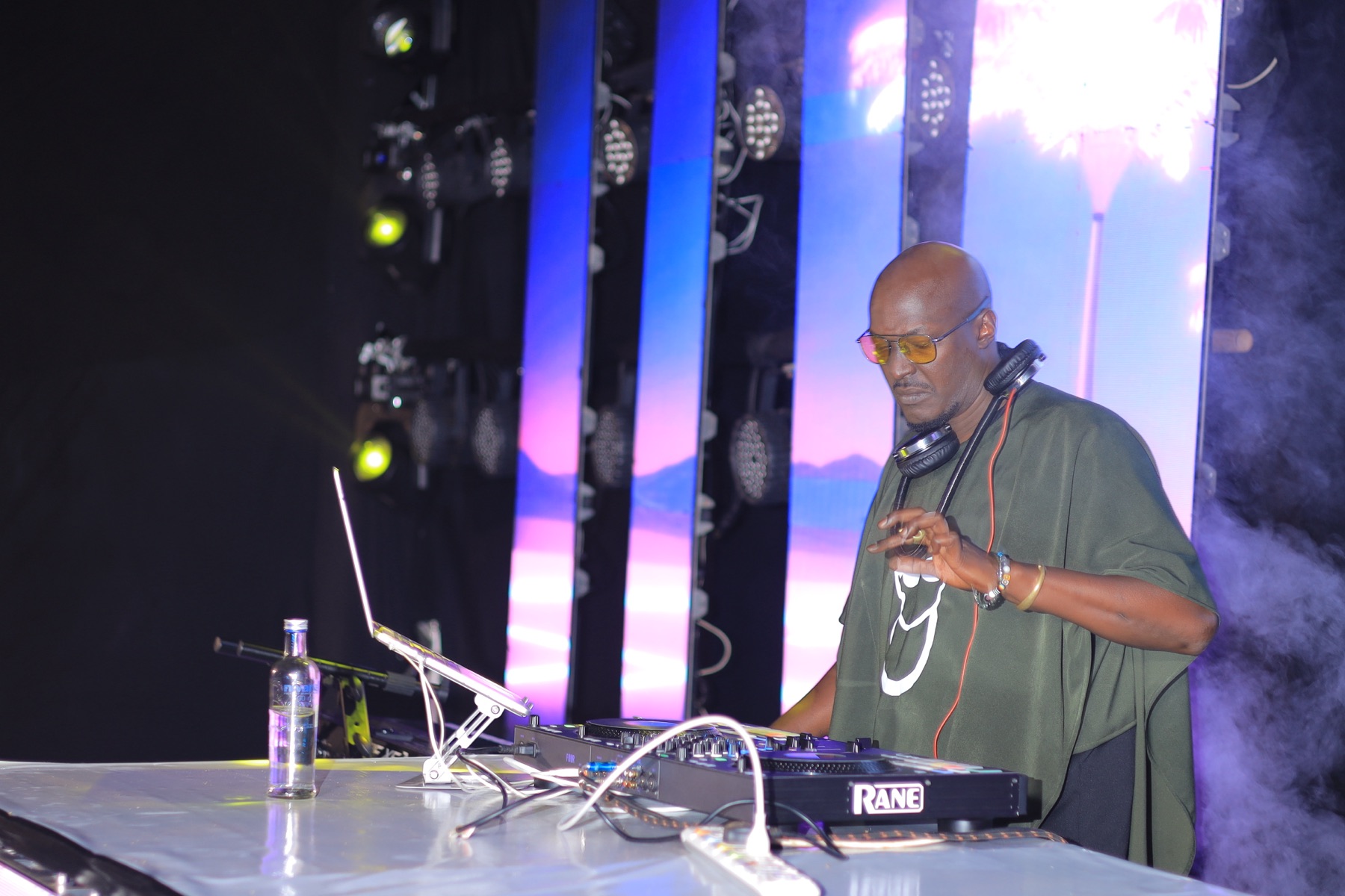 A percussionist performing live at the Soul RNB Experience